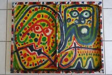 Grand Tableau Pop Art Toile double face signé Street Art