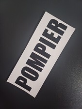 dossard POMPIER Fixation