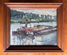 TABLEAU PEINTURE HUILE SUR