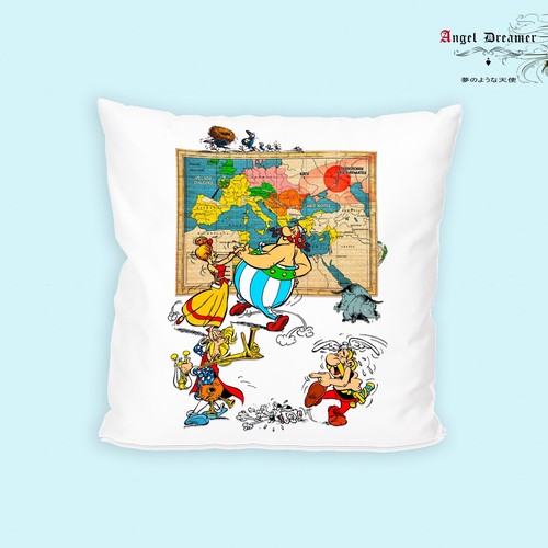 Housse coussin asterix - de,