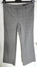 PANTALON GRIS A CARREAUX PATTES LARGES H&M TAILLE GRAND 34 COM9