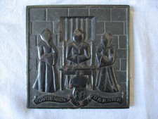 ANCIENNE PLAQUE EN FER NOIRCI