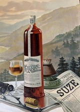 Affiche originale ancienne/Suze/bistrot