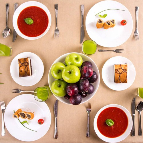 Service table verre - de, en