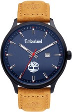 Montre Homme Timberland Cuir Bracelet Cadran Bleu Sac À Dos Cadeau