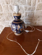 PIED DE LAMPE EN FAIENCE DE GIEN DECOR RENAISSANCE