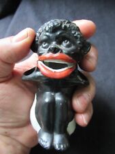 ANCIEN MOUTARDIER AFRICAIN ASSIS 10 cm POT à MOUTARDE MUSTARD JAR