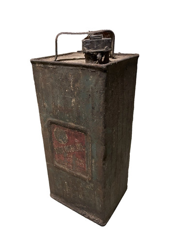 Ancien bidon pétrole - ancien,