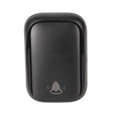 Sonnette Sans Fil Auto Alimentée Noire Sans Câblage Poinçonnage Extérieur