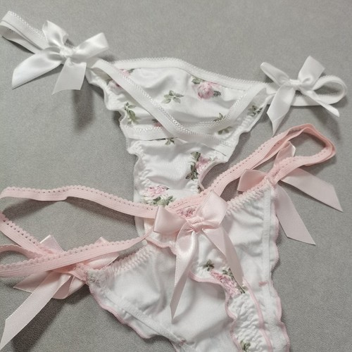 Culotte string fille satin