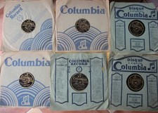 lot de six disques 78 tours COLUMBIA dont 2 Tino Rossi