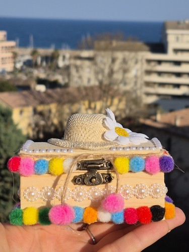 Boîte bijoux fait main - boîte,