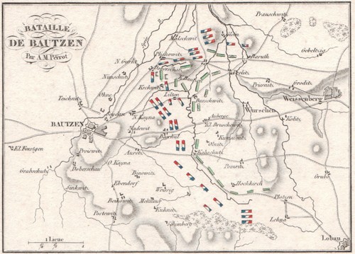 Carte xixe bataille - de, bautzen