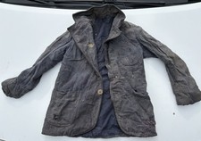 Ancienne Veste Droguet Normand Veste Travail 1940 Moleskine Biaude Blaude