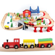 Train en Bois Jouet Circuit