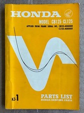 Honda CB125 - CL125 / Parts List K3 - 1 en Anglais