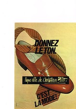 PUBLICITE ADVERTISING   1979   CHRISTIAN  PELLET   chaussures