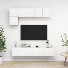 Ensemble de Meuble TV 5 pcs Chêne Sonoma Aggloméré Mural Suspendu vidaXL