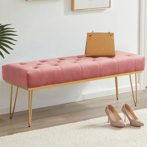 Banc tissu rose - en,
