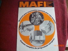 ANCIENNE  BROCHURE PUBLICITAIRE  MAERIELS  DE TRANSPORT POUR L'INDUSTRIE MAFI