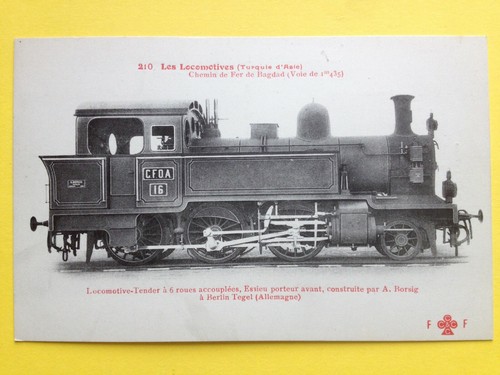 Cpa locomotive turquie asie - locomotive, d'asie