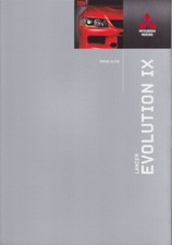 Catalogue Brochure Mitsubishi Lancer Evolution IX 09/2005 Allemagne  Deutschland