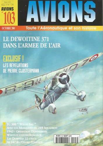 Avions 103 dewoitine 371 - n°103,