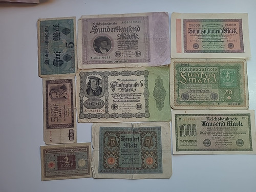 Lot billets allemands - de,
