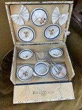 Jeu Jouet Ancienne Dînette Faïence Dans Son Coffret 