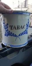 POT A TABAC XVIIIeS FAIENCE DE NEVERS CERAMIQUE ANCIENNE 25 CM TETES MARMOUSSET 