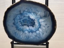Tranche D'agate Bleue