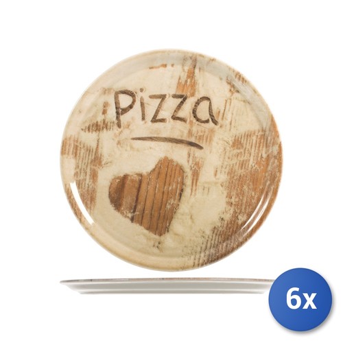 Assiette pizza en - 6x,