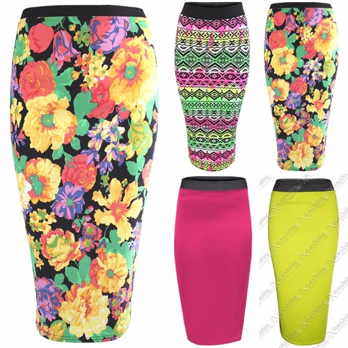 Jupes crayon stretch moulantes - stretch,