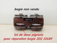 CC0412 DEUX PIGNONS 30 DENTS POUR BOGIES DE LOCOMOTIVE 2D2 5516 ET 9120 JOUEF HO