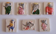 LOT DE 7 FEVES ANCIENNES BABAR