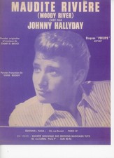 Johnny Hallyday  Partition "Maudite riviére"   R@RE