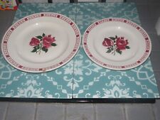 Deux  anciens plats ronds - DIGOIN SARREGUEMINES - décor Saverne 