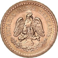 [#1261139] Mexico, 2-1/2 Pesos, 1945, Mexico, Gold, EF, KM:463