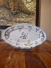 Grand Plat Oval  En Faience De