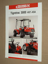 Prospectus Tracteur CARRARO TIGRETRAC 3000 HST trattore tractor traktor prospekt