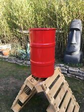 Baril métal 60 Litres ROUGE