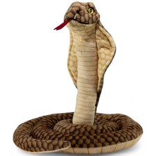 Serpent cobra Carl Dick environ 115 cm, peluche, doudou
