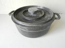 COCOTTE TOURNUS ARDOR 23 RONDE VINTAGE * CASSEROLE en FONTE d' ALUMINIUM