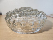 Applique plafonnier suspension éclairage bloc verre opale cristal lampe vintage