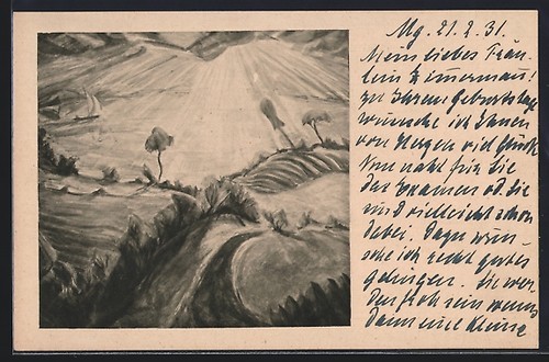 Carte postale artiste - postale, d'artiste