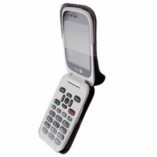 caseroxx Sac Cuir avec Clip Ceinture pour Doro 6530/6531 en noir fait de cuir ve