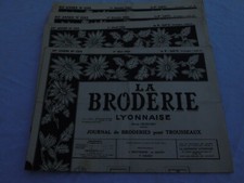8 revues ancienne La broderie
