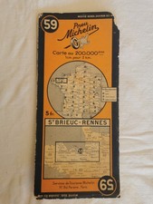 Ancienne carte routière PNEU