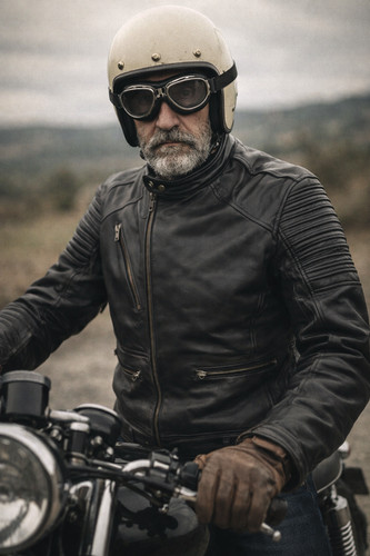 Blouson homme biker retro - blouson,