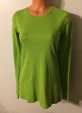 •• NWT Women's Size Small Old Navy Blouse LS Cotton Shirt Green Maternity Top